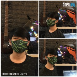 Masker Gaming Scuba Premium Green Light